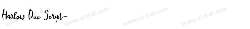 Harlow Duo Script字体转换 Harlow Duo Script字体转换